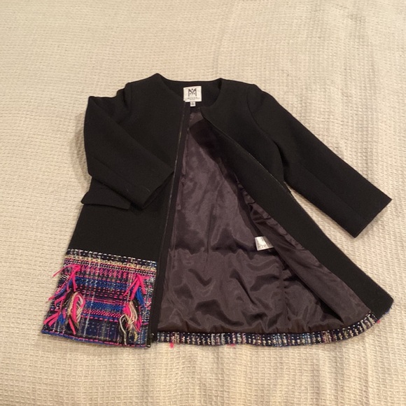 Milly Minis Designer Coat Size 6 Wool with Satin Lining - Picture 5 of 12